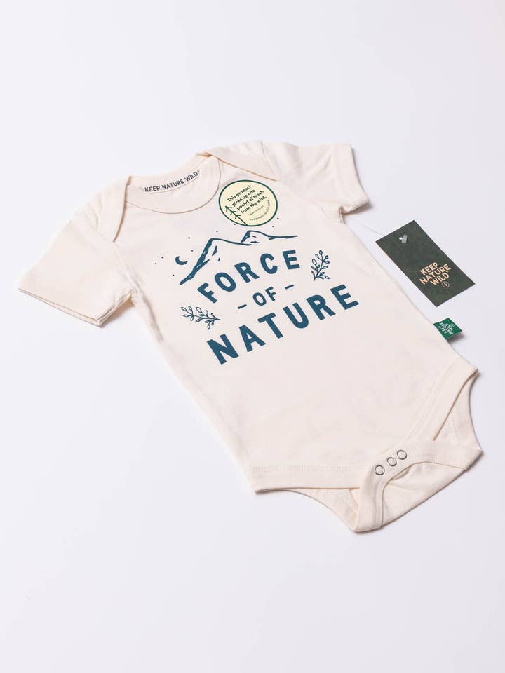 Keep Nature Wild - Wholesale Bodysuit (Non-Footed) - Baby - Force of Nature Baby Bodysuit | Natural6