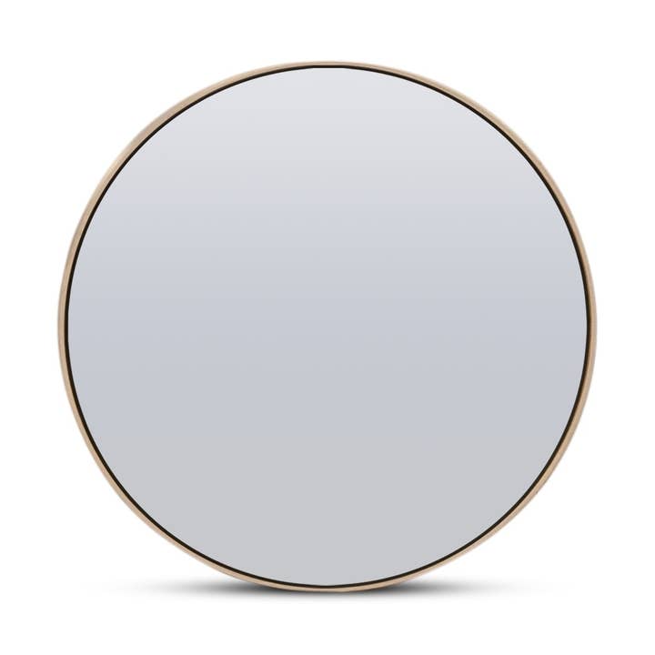 Miroir 36 rond en chêne rouge Essence| Saddle pour la vente par Humble Nature