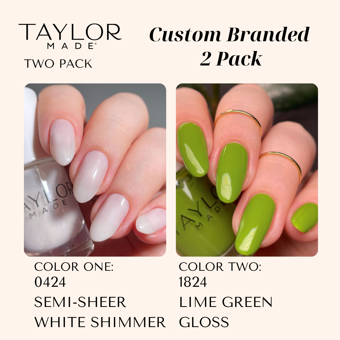 Taylor Made Polish – wholesale Nail polish – Custom Nail Polish: 2 Pack Long-wearing + Vegan + Non-toxic217