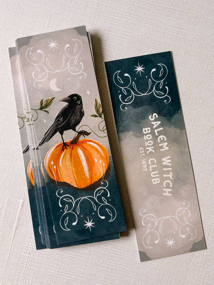 Bookmark: Salem Witch Bookclub for wholesale by Lantern Print Co.