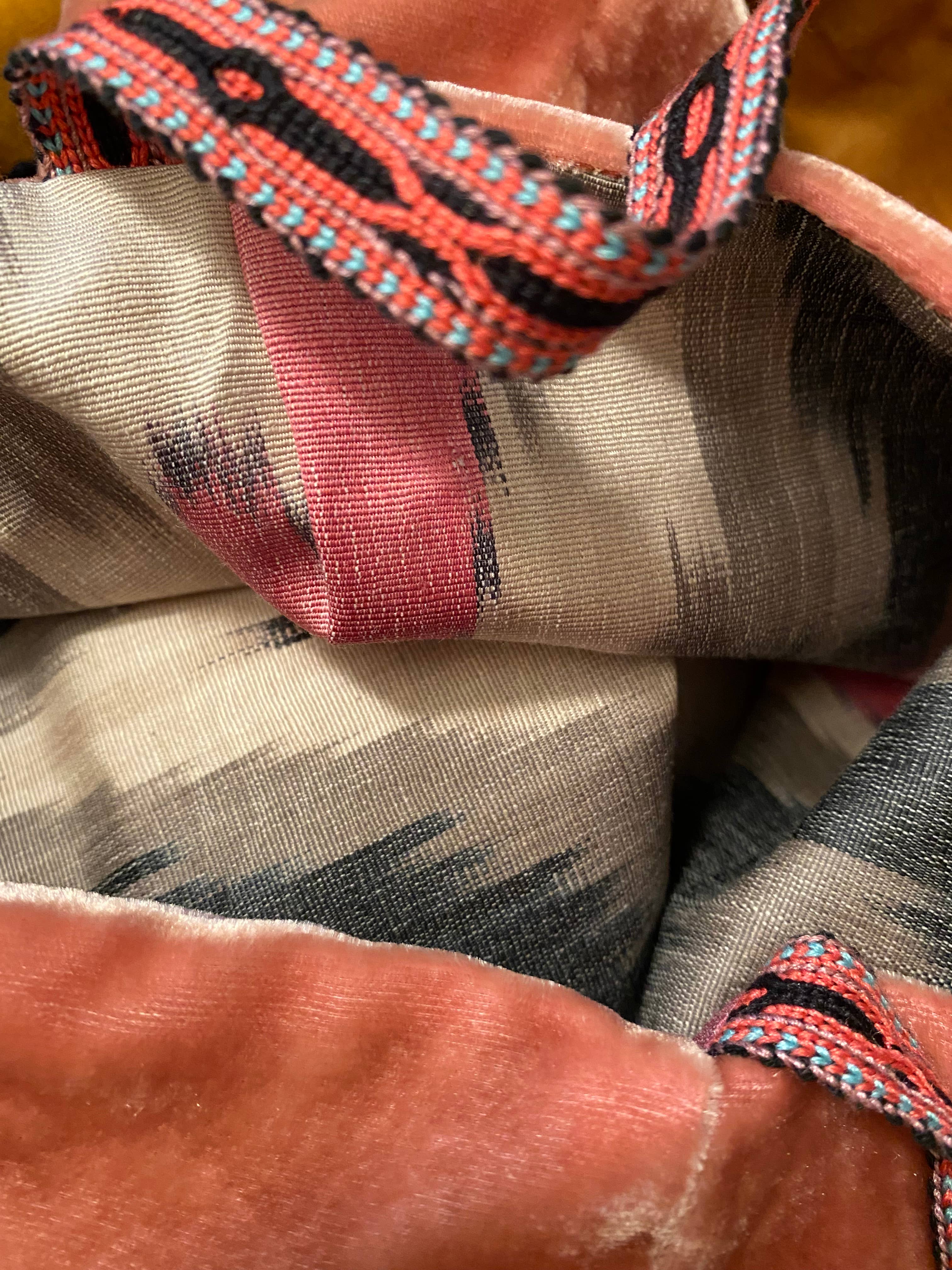 verschiedene Farben Mini-Shopper aus Samt, Handtaschen für den Großhandel auf Faire15