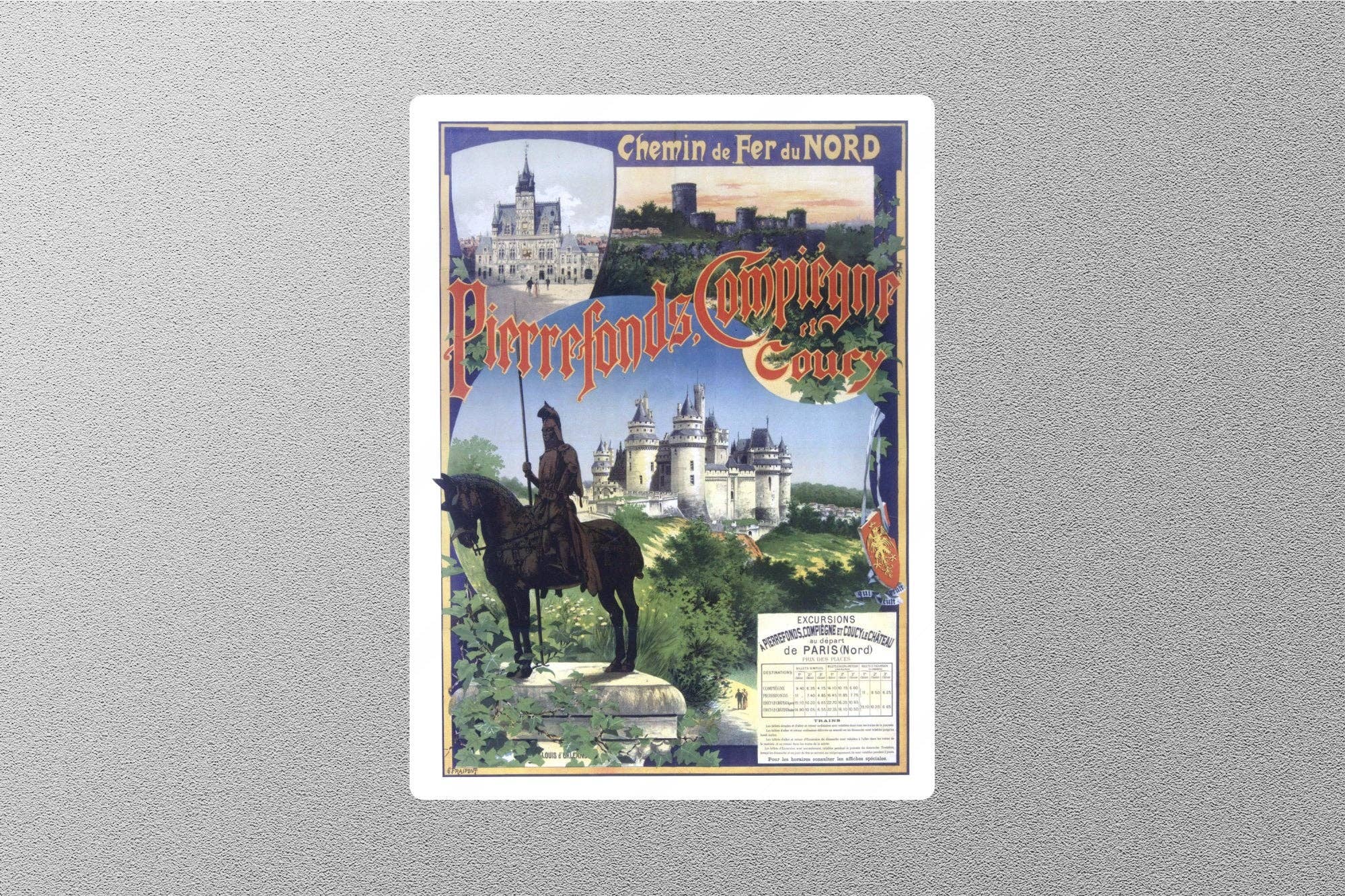 GraffMerch.com – wholesale Sticker – Vintage Pierrefonds Travel Sticker1