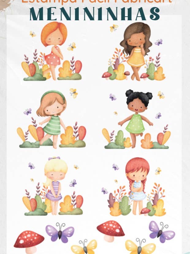 Girls - Easy Print (A4) - For fabric for wholesale by Artiq Textiles