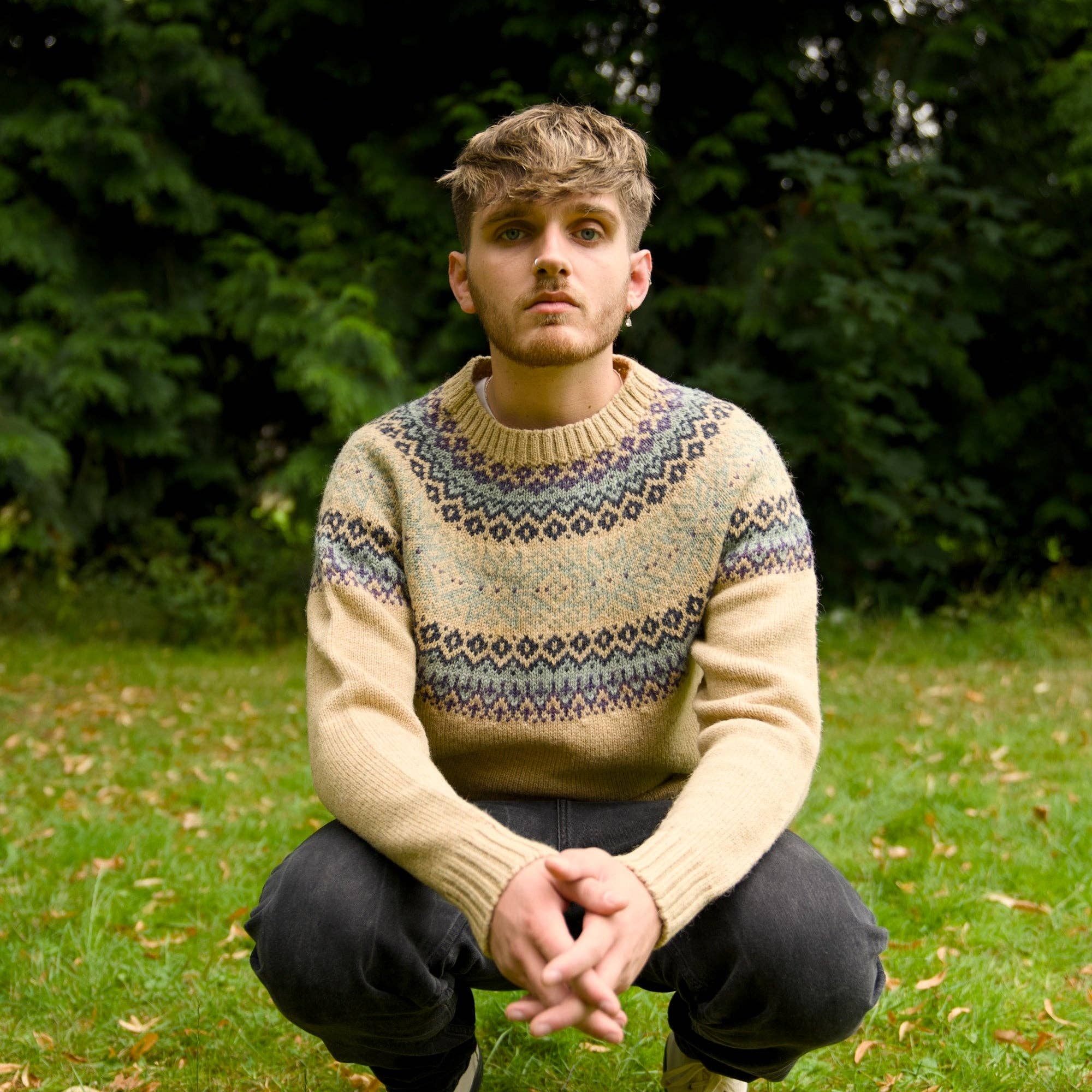 Mars Knitwear – wholesale Knitted jumper – Men′s – British Wool - Cobden - Moreland5