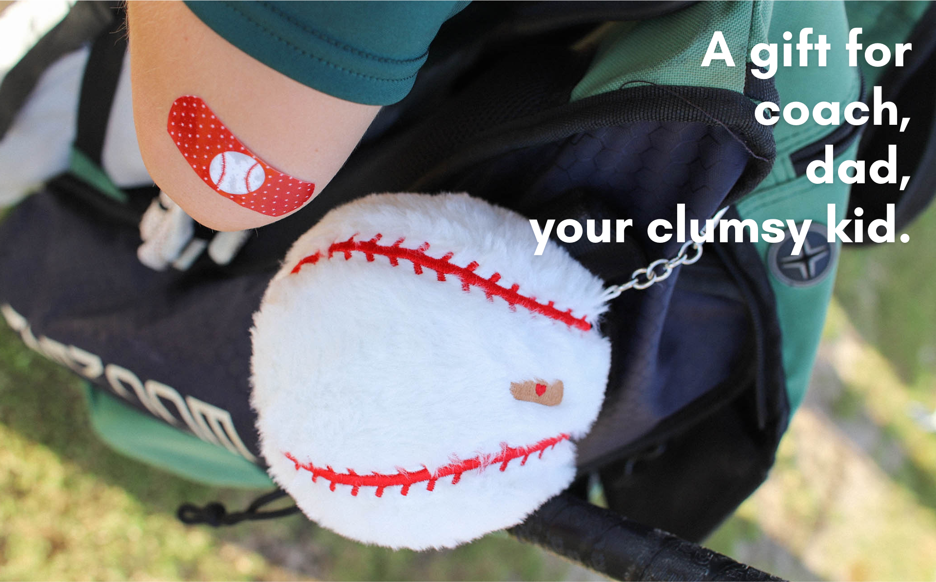 Boo Boo Ball USA - Wholesale First Aid Kit - Boo-Boo Keychain BASEBALL1