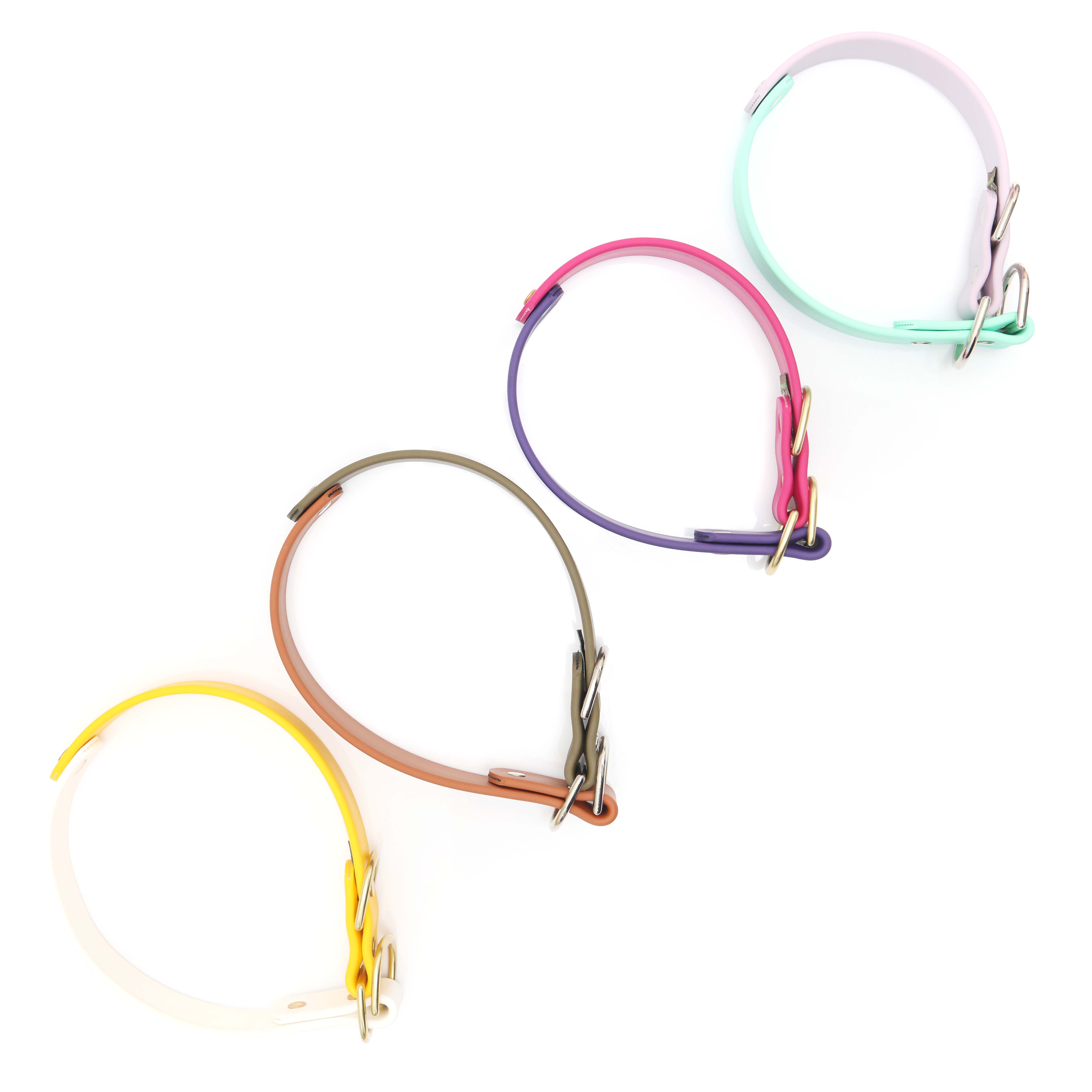 Mimi Green - Wholesale Pet Collar - Dog - Waterproof Biothane Slip Dog Collar - Two Tone4