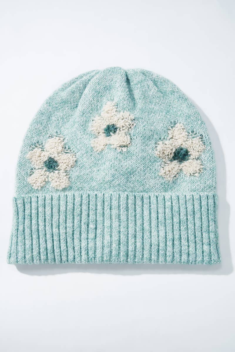 BYREN | ÉLINE L'ATELIER - Wholesale Beanie - Women's - Floral Wool Beanie MJ206SD9