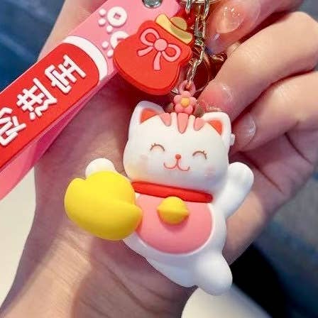 BCmini - Wholesale Keychain - Women's - 12192 Maneki Cat Key Charm-122