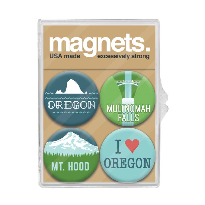Oregon Mt Hood Magnet Pack for wholesale by Badge Bomb