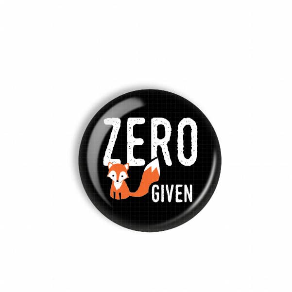 Badge Reel Topper: Zero Fox Given for wholesale by Snarkynurses