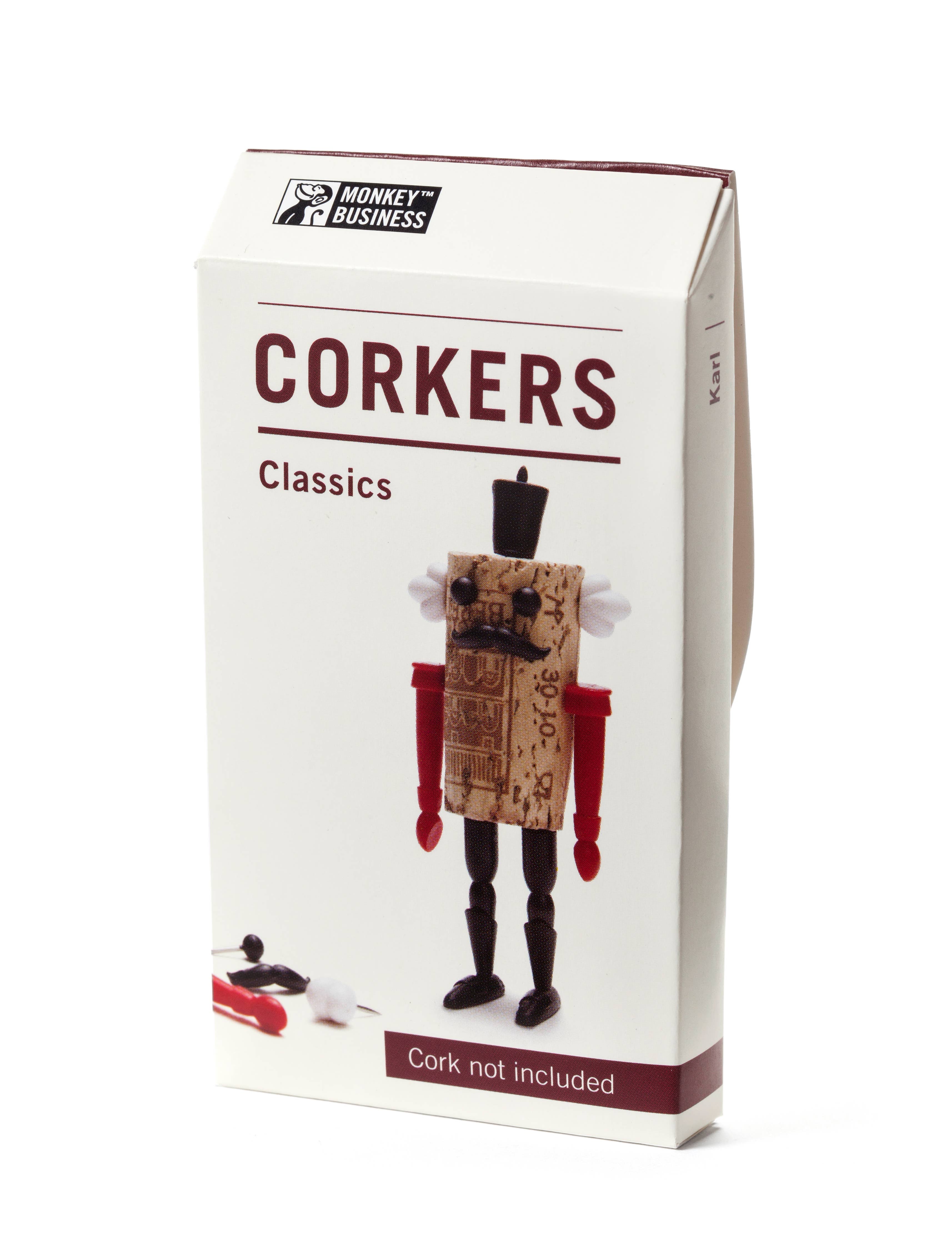 Monkey Business Design USA LLC - Vente Bouchon de vin - Figurines pour amateurs de vin | Jouets classiques Corkers10