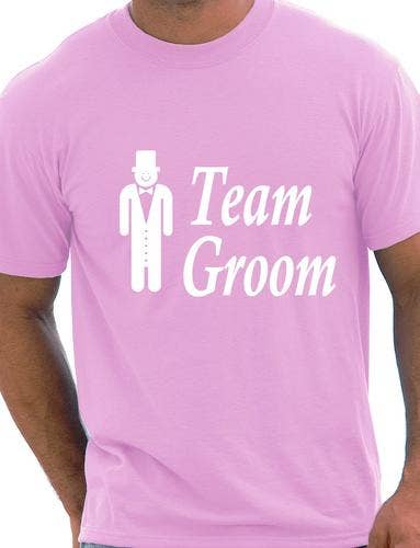 Print4U - Wholesale Screen printed t-shirt – Men′s - Team Groom Stag Night Wedding T-Shirt2