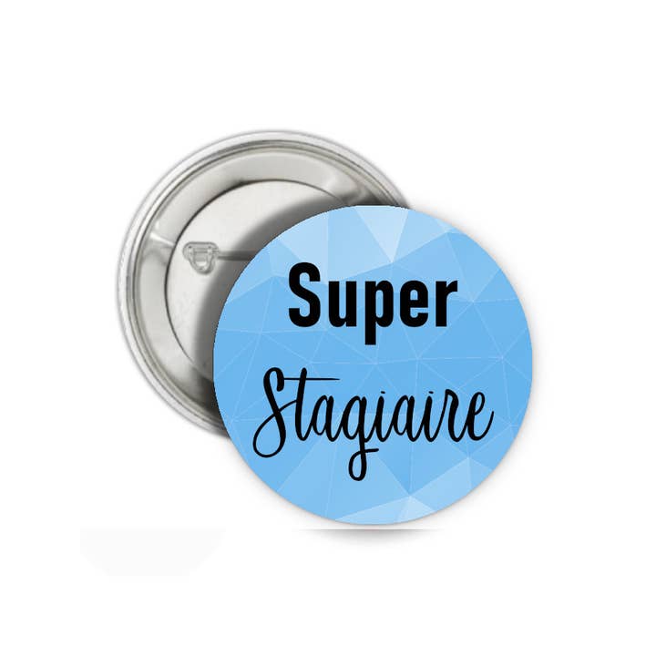 Badge ou magnet ou porte-clé personnalisé super stagiaire pour la vente par Tendance Cadeau