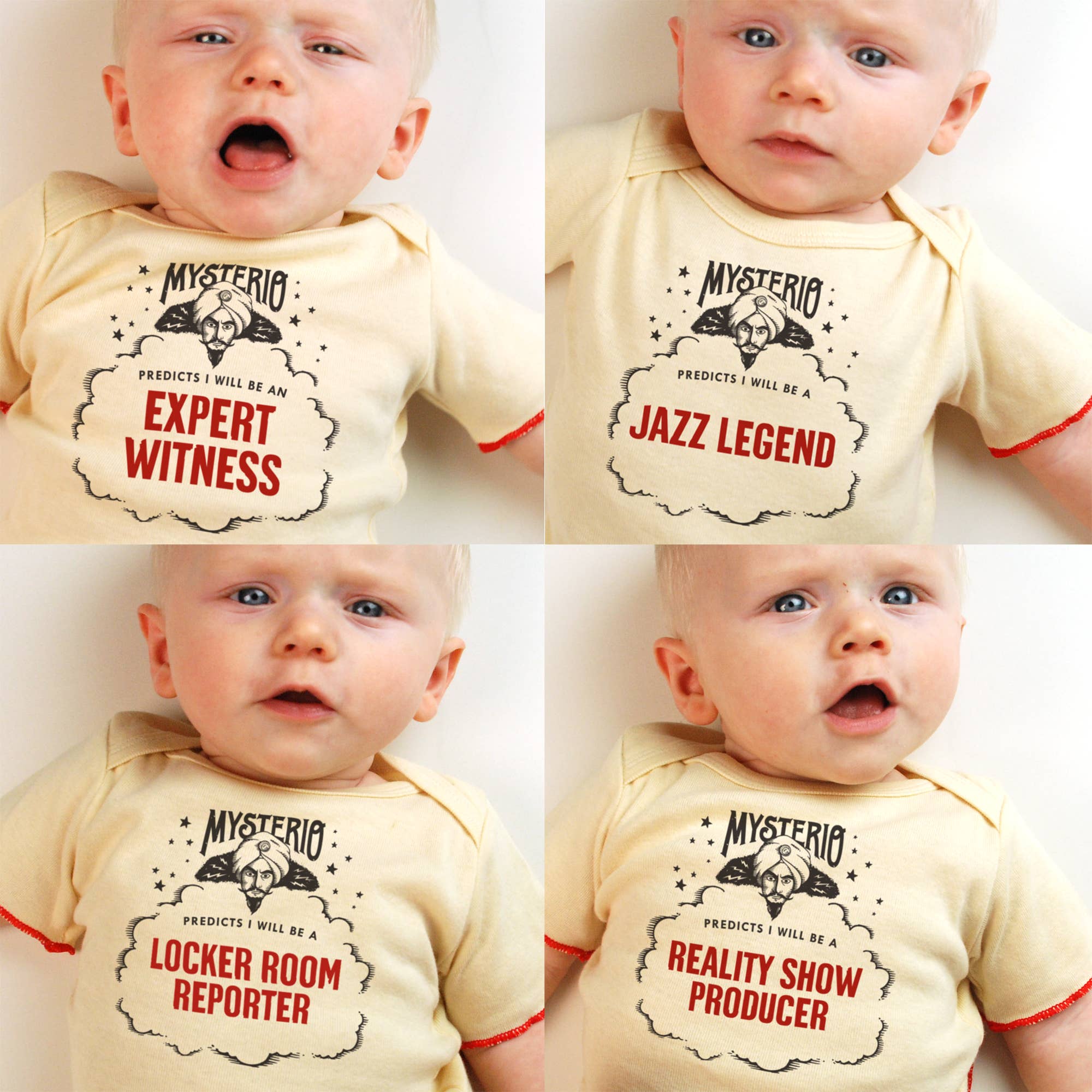 Wry Baby - Wholesale Screen Printed T-Shirt - Baby - Mysterio's Future-Predicting Baby Tee | Best Baby Clothing4