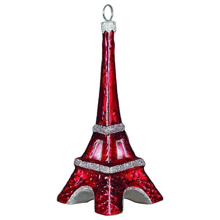 Eiffeltornet målar stadens röda prydnad för wholesale av Joy To The World Collectibles