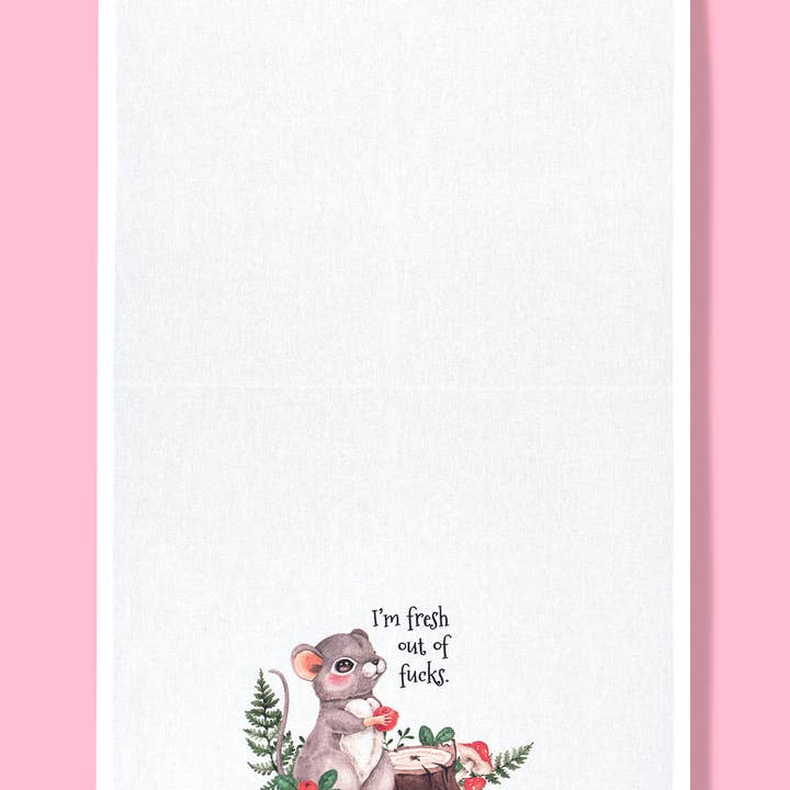 Bad Grandma Designs - Venta al por mayor Paño de cocina - I'm Fresh Out of Fucks toalla de cocina1