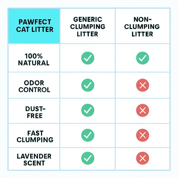 Pawfect Premium Cat Litter - Wholesale Cat Litter - Marseille Soap Scented Clumping Cat Litter – 9.6 lb / 5L6