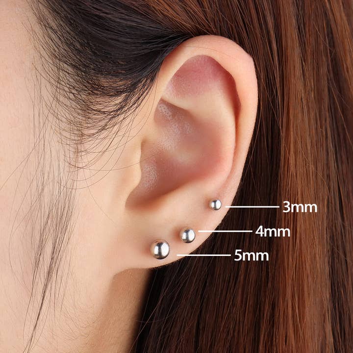 oumo jewelry - Wholesale Stud/Post Earrings - Basic Ball Stud8