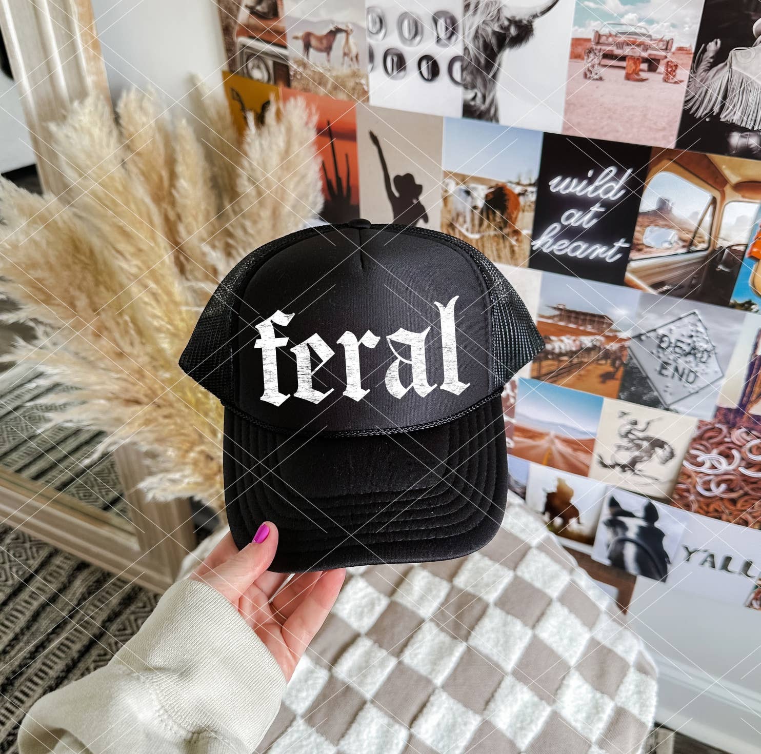 Pressure and Grace - Wholesale Trucker Hat - Women's - Feral Trucker Hat (Copy)