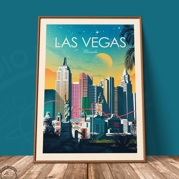 Stampa in stile tradizionale di Las Vegas per la vendita all'ingrosso da parte di Studio Inception