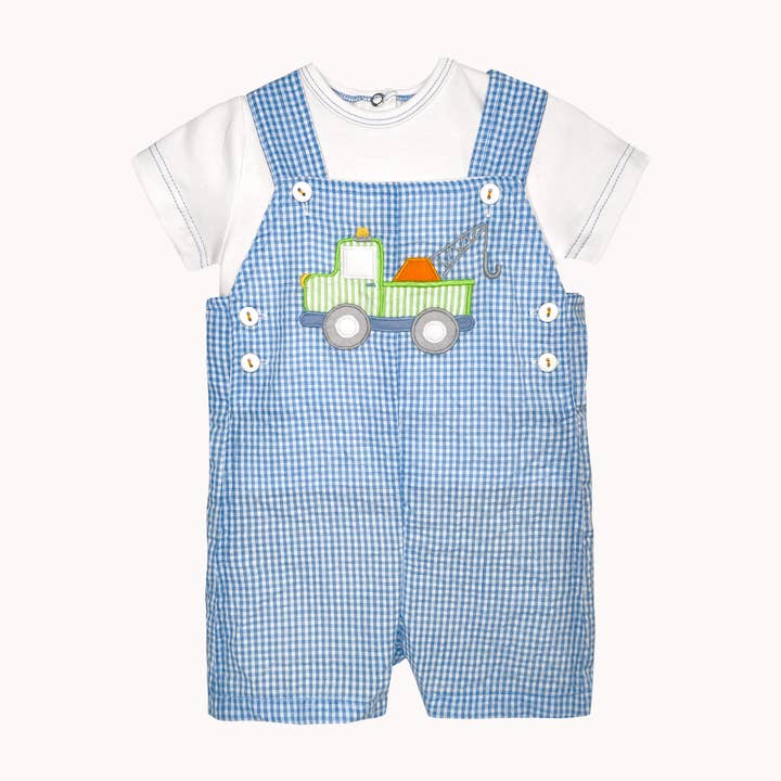 Romper med bugserbil-applikation for engroshandel hos Petit Ami & Zubels