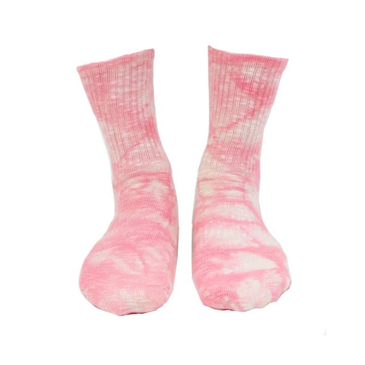 Threddies - Wholesale Sokken - Dames - Tie Dye sokken met textuur en ronde hals