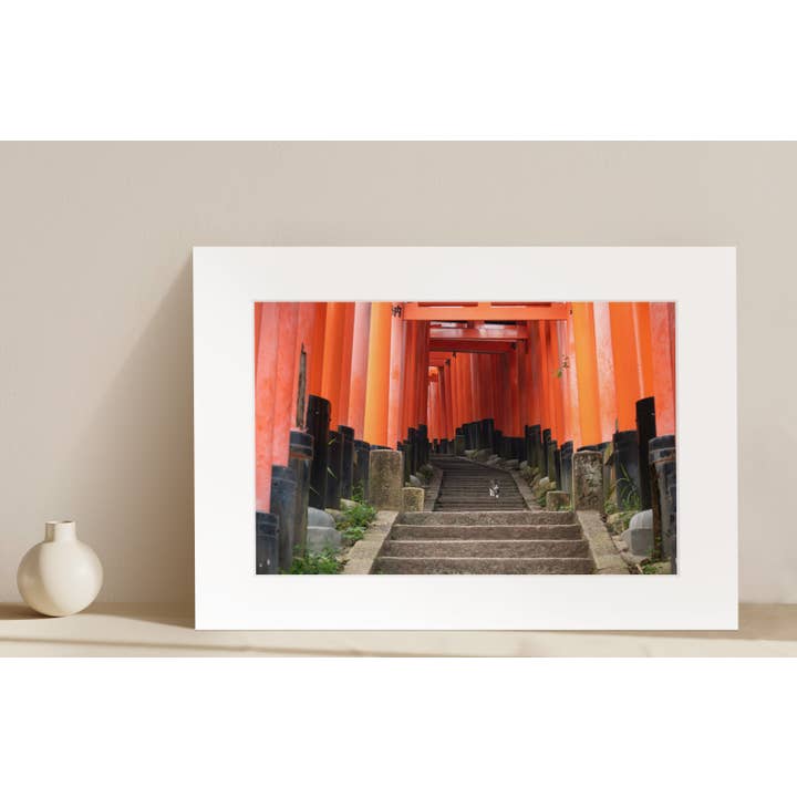 Fushimi Inari Matted Print - Fine Art Travel Photography for wholesale by Hayden Photography
