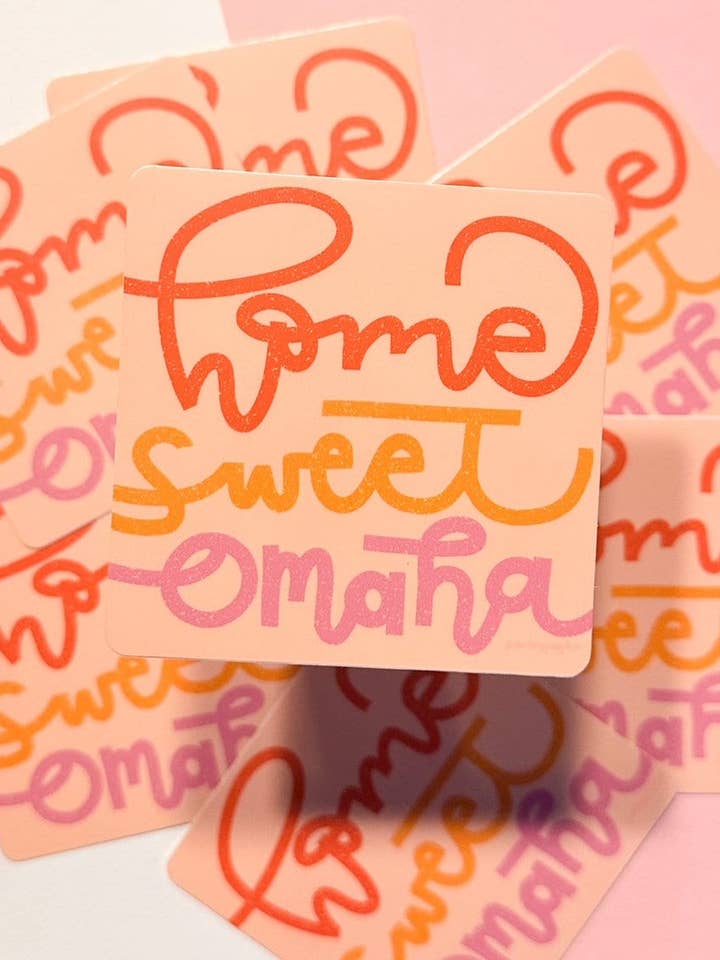 Home Sweet Omaha | Laptop Sticker for wholesale by Courtney Going Places