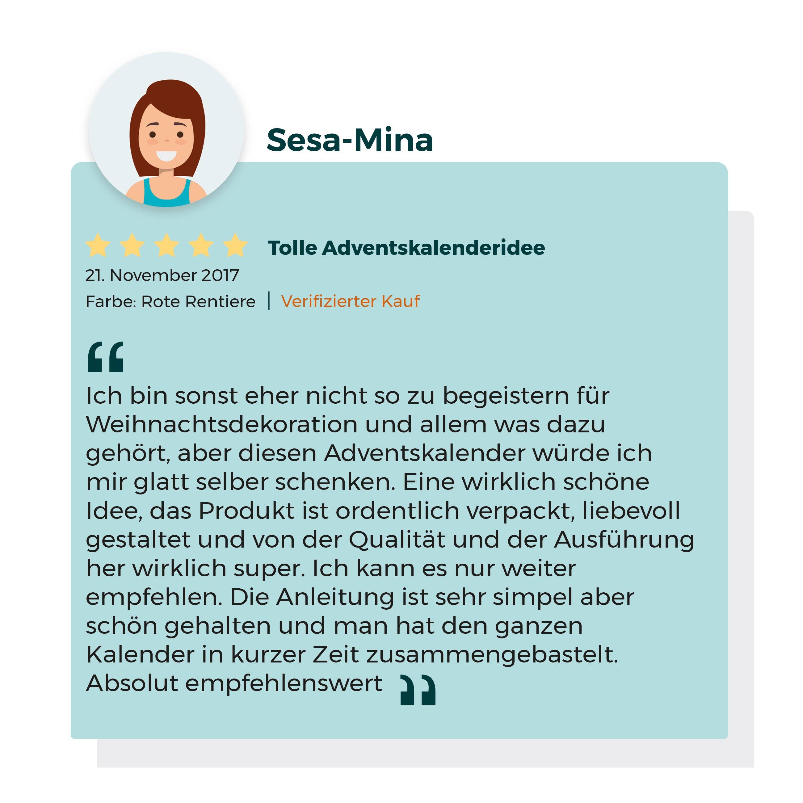 Papierdrachen – Großhandel Adventskalender – Adv Rentiere - mit roten Bäuchen3