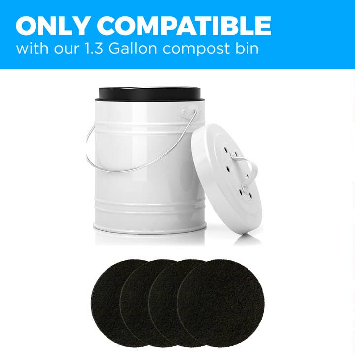 Cooler Kitchen - Wholesale Kitchen Tool/Gadget - Compost Bin Replacement Filters (Set Of 4)3