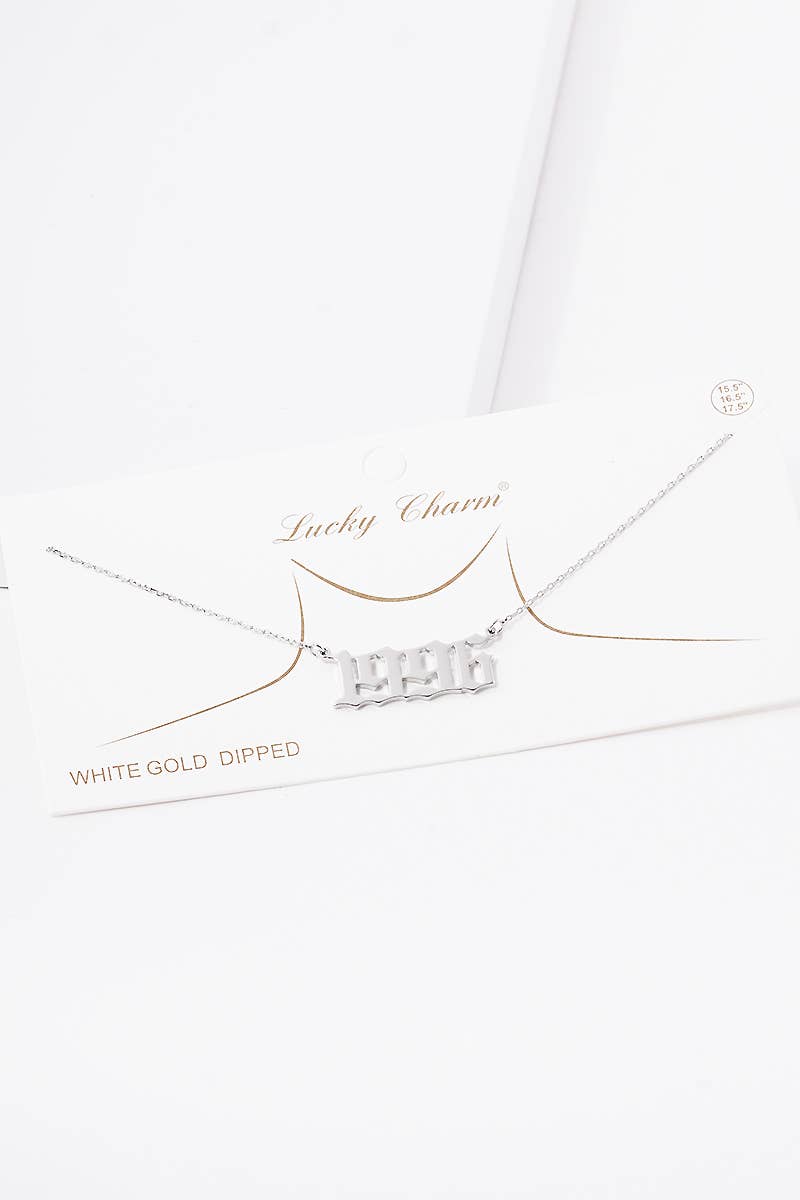 OHBOOBA DESIGN - Wholesale Pendant/Charm Necklace - Gold Plated Birth Year Necklace33