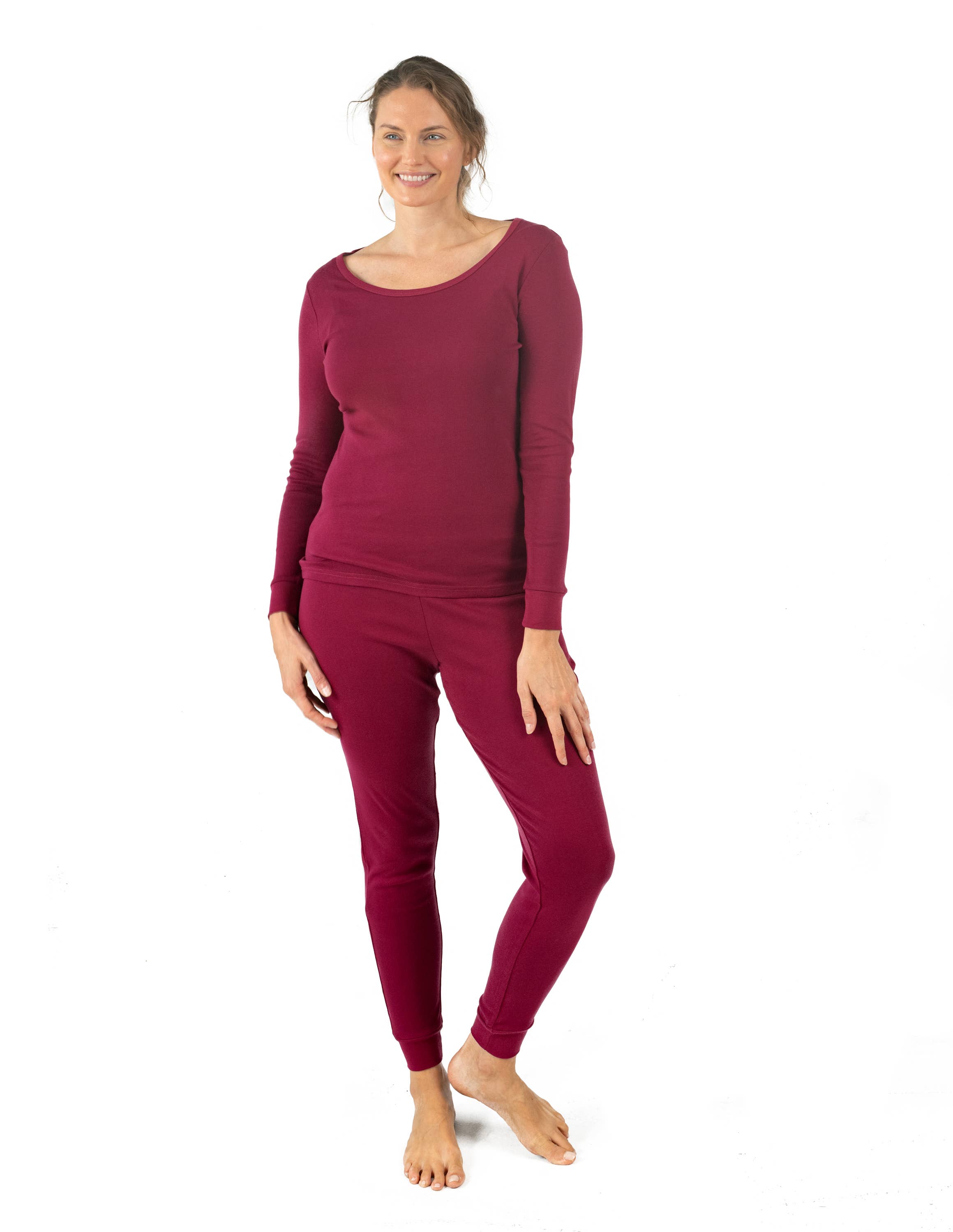 Leveret Pajamas - Vendita all'ingrosso Completo pigiama - Donna - Pigiama donna due pezzi cotone tinta unita16