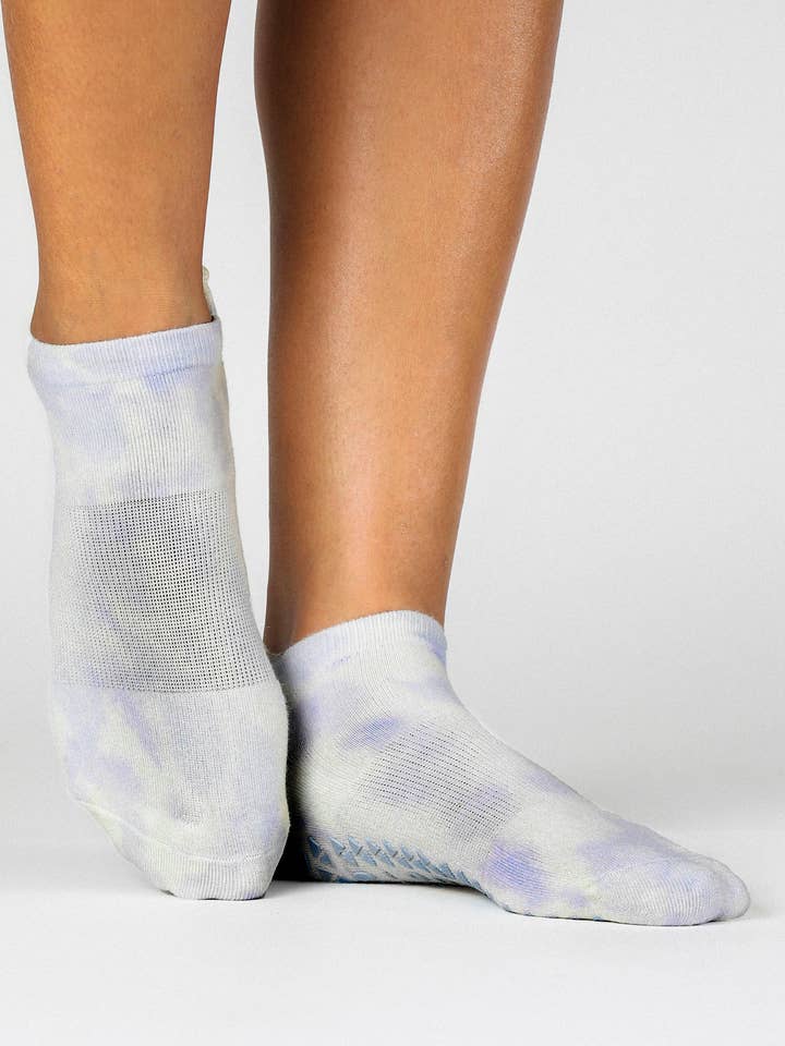 Pointe Studio - Wholesale Socks - Women's - Women's Dominique Full Foot Grip Sock – No Slip Cotton Blend for Pilates & Barre