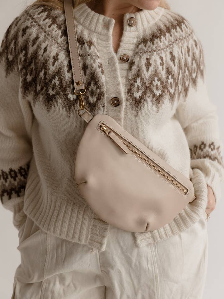 The Midi Sling, Gardenia for wholesale by ABBY ALLEY