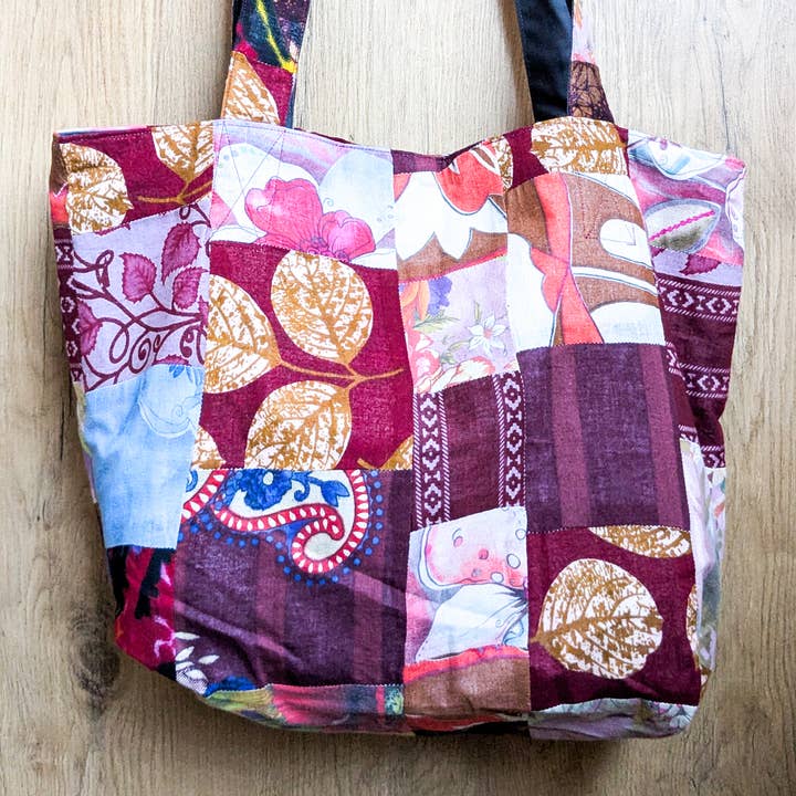 Shakti.ism - Wholesale Tote Bag - Women's - Colourful Sari Patchwork Tote Bag, Fair Trade Market Shopper5