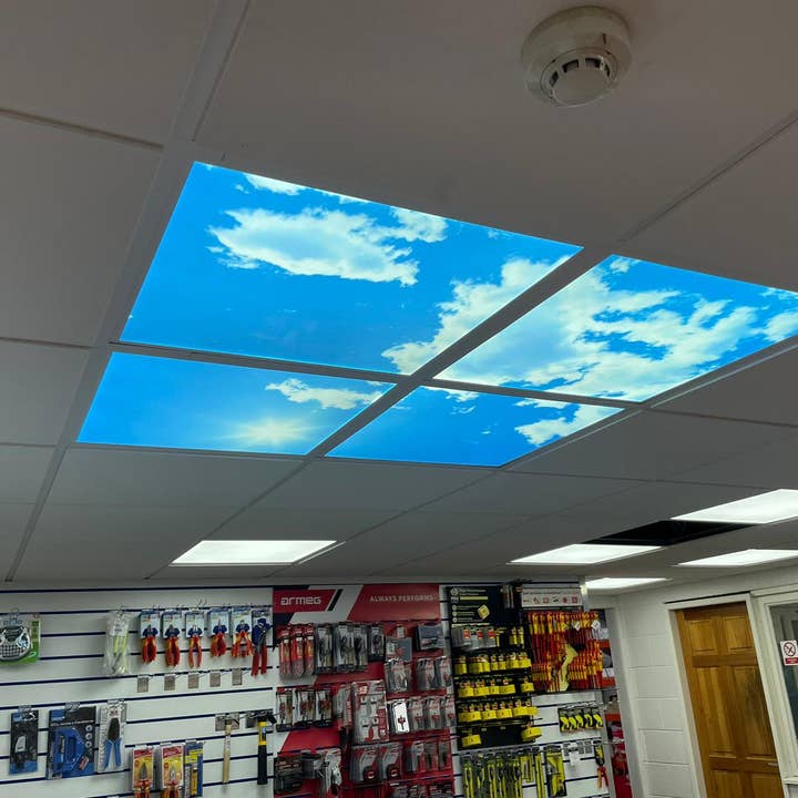 ENER-J – wholesale Light bulb/puck – 40W SKY LED Ceiling Panels 60x60cm, Pack of 4 with Frame Kit4