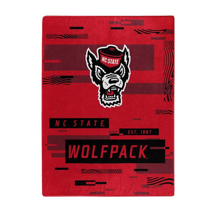 NCAA NC State DIGITIZE - Plush Throw for wholesale by The Northwest Group