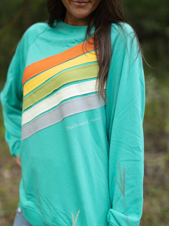 The Promise - God's Covenenat - Rainbow Sweater for wholesale by Six Notes Christian Clothing