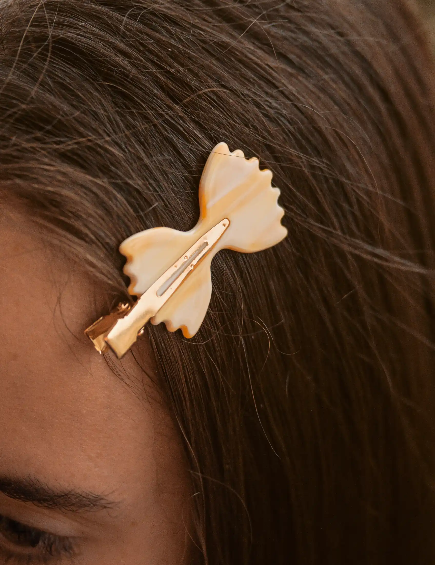 Joanna Behar - Wholesale Hair Clip - Women's - Farfalle italian bow tie pasta no crease make up hair clips2