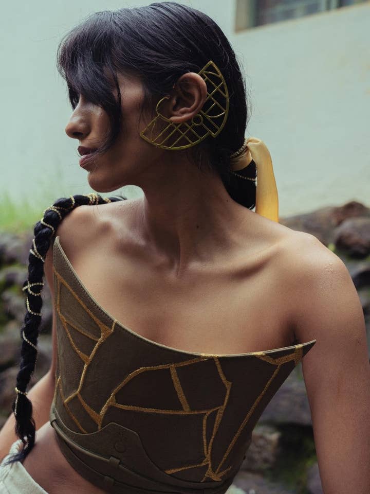 Corsetto Eva in Oliva per la vendita all'ingrosso da parte di Econock