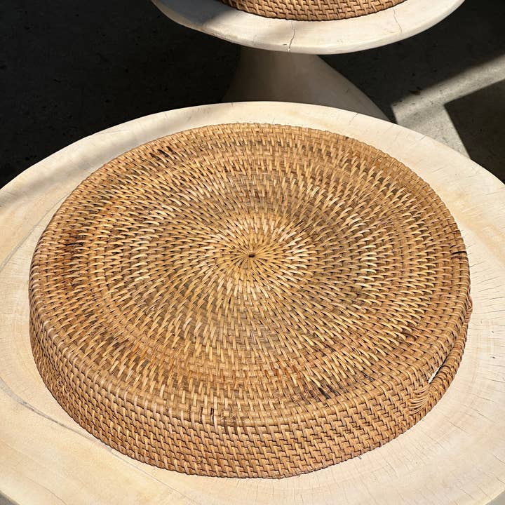 Office Objets - Wholesale Basket - Set of three handcrafted Indonesian wicker baskets in natural rattan (caramel)74