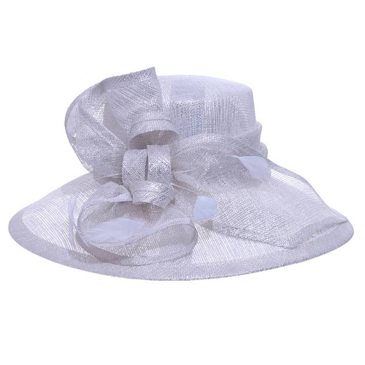 Toucan Hats/Carole Amper Inc. - Wholesale Straw Hat - Women's - Silver Sinamay Hatter -