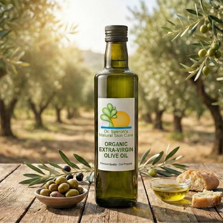 Dr. Speron's Natural Skin Care Organic Extra Virgin Olive Oil 8 oz for wholesale by Dr Speron's Natural Skin Care