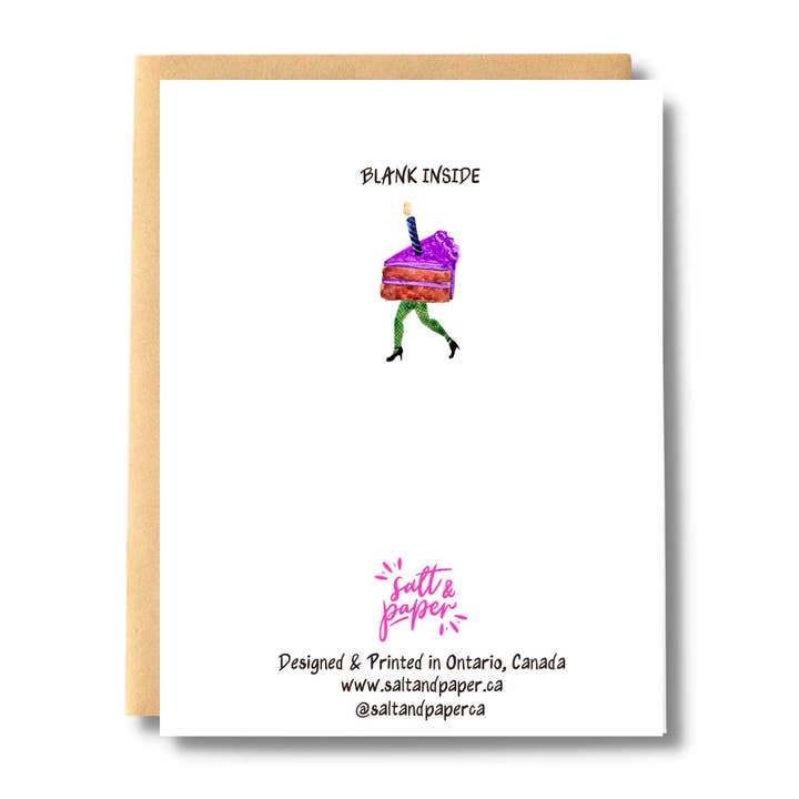 Salt & Paper - Wholesale Birthday Card - Sexy Cake Legs Birthday Card