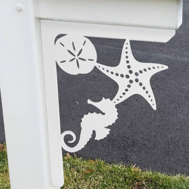 Beach Themed Mailbox Bracet, Seahorse, Starfish for wholesale by JennyGems