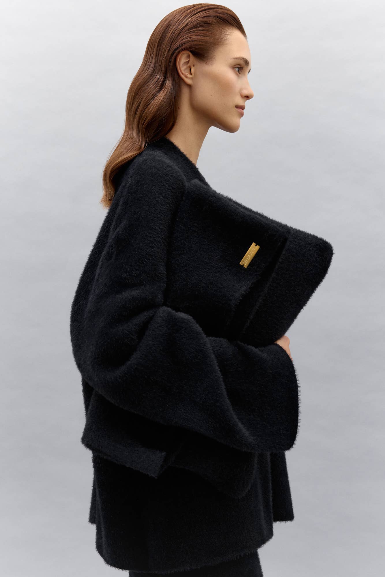 Nenya Fashion Limited - Wholesale Cardigan - Women's - Amber – Fluffy Yarn Kimono Cardigan7