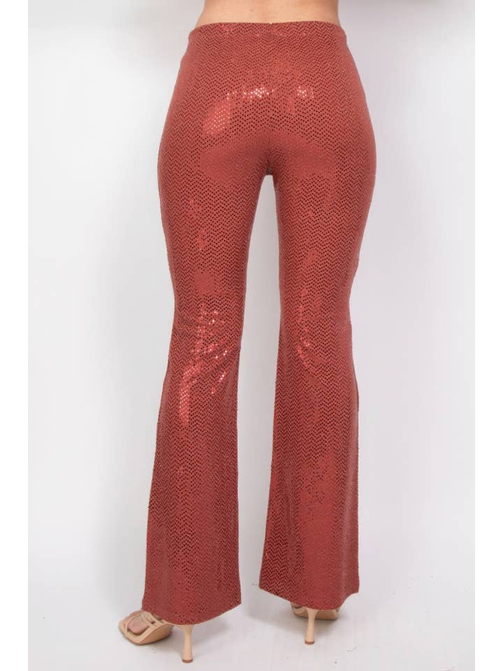 CC Wholesale Clothing - Wholesale Pants - Women's - Sequined Fit & Flare Midrise Pants4