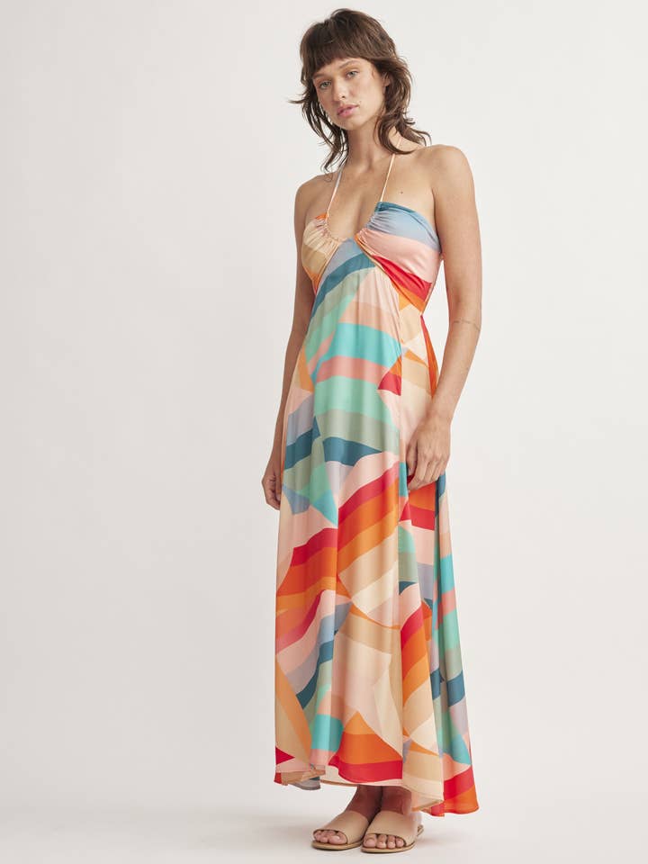 Katya Halter Dress for wholesale by Self Contrast