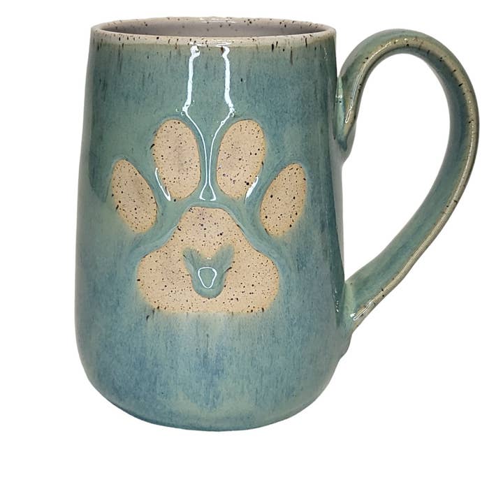 Stoney Ridge Pottery - Vente Tasse à café - Tasse avec empreinte de patte en forme de cœur2