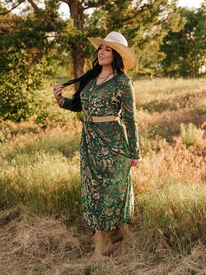 ROBE EN VELOURS TURQUOISE BRÛLÉ TH6205 (7 Pièces) pour la vente par Turquoise Haven